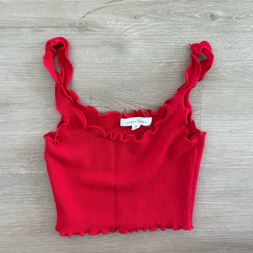 Red Crop Top